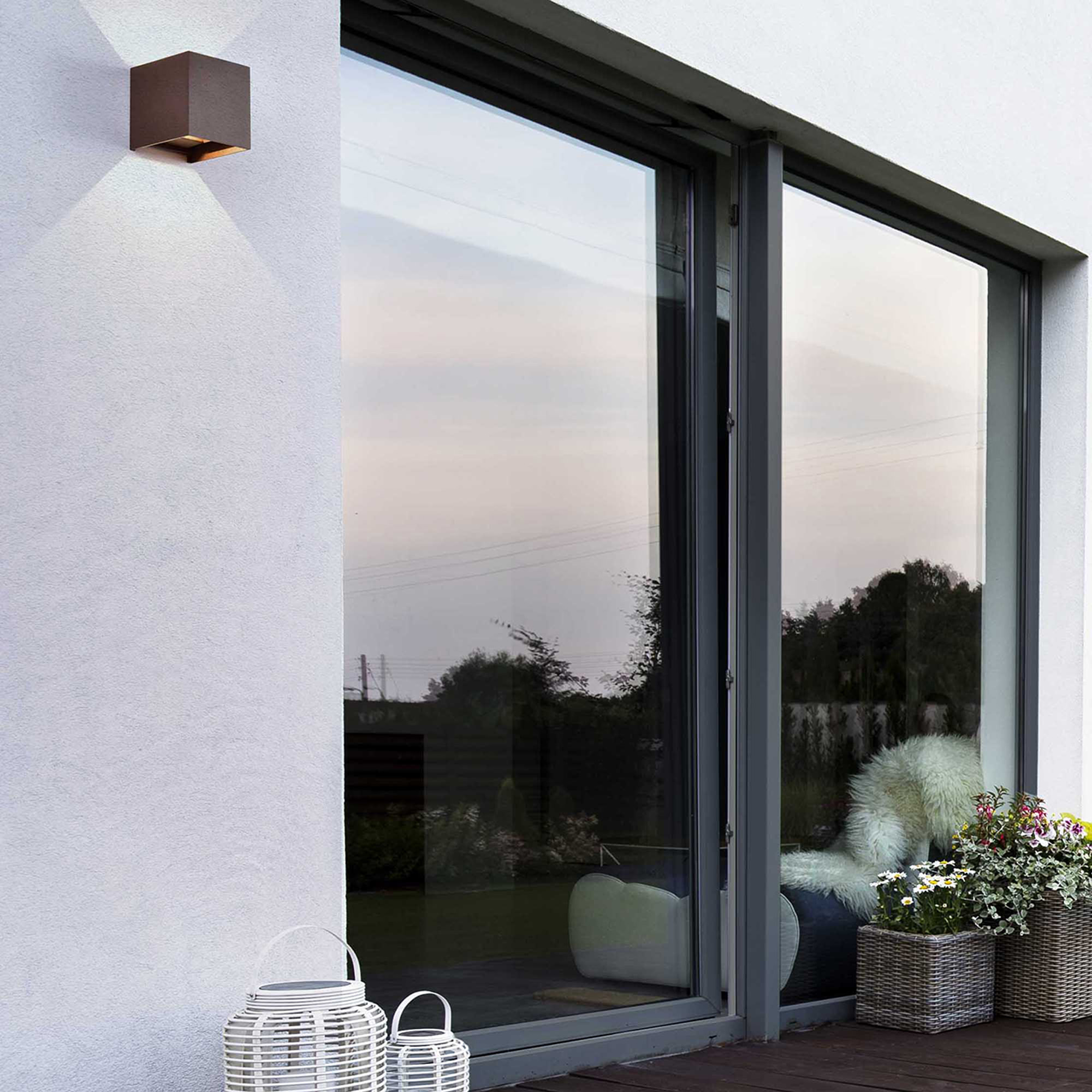 Davos Rust Brown Exterior Lights Mantra Fusion Directional Wall Lights Davos Rust Brown Exterior Lights Mantra Fusion Directional Wall Lights